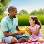 지식 합성 능력을 기르기 위한 실생활 적용 - **Prompt:** A diverse family of four (parents in their late 30s, a boy aged 8, and a girl aged 5) en...