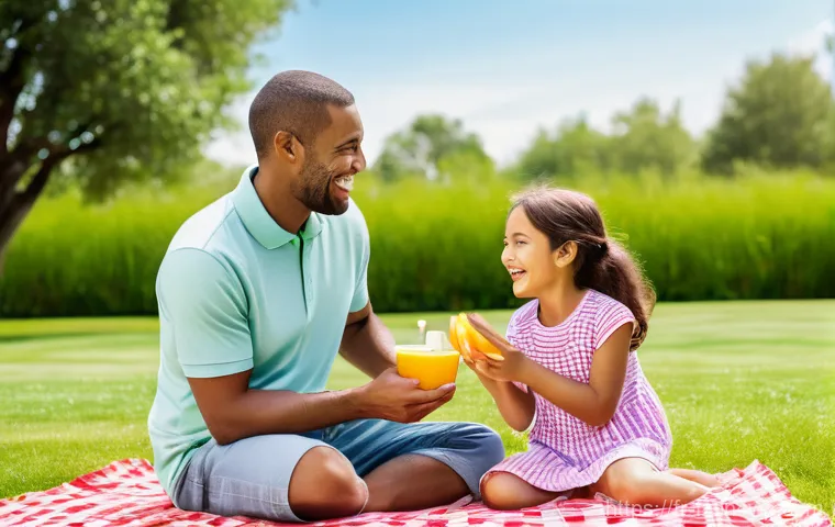 지식 합성 능력을 기르기 위한 실생활 적용 - **Prompt:** A diverse family of four (parents in their late 30s, a boy aged 8, and a girl aged 5) en...