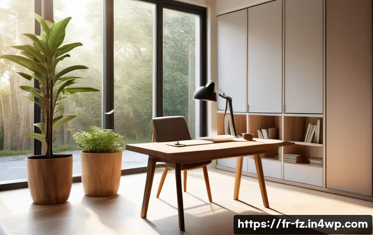 지식 합성 능력을 높이기 위한 일상 습관 - A serene study room bathed in soft natural sunlight streaming through a large window, featuring a mi...